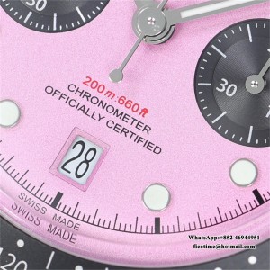 ZF DD7750 Tudor Black Bay Chrono 316L 41mm SS Bracelet Pink Dial - Image 6