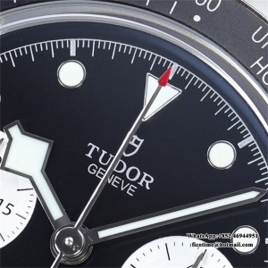 ZF DD7750 Tudor Black Bay Chrono 316L 41mm SS Bracelet Black Dial - Image 3
