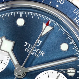 ZF DD7750 Tudor Black Bay Chrono 316L 41mm SS Bracelet Blue Dial - Image 6