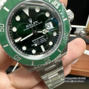 VSF VS3135 Submariner 40mm 116610LV Ceramic Green Dial 904L SS Bracelet - Image 5
