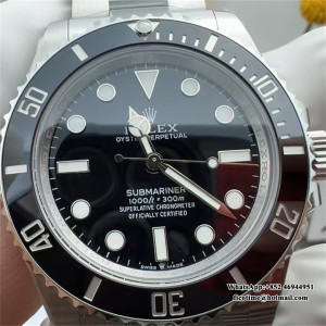 VSF VS3230 Submariner No Date 41mm 124060 Ceramic Black Dial 904L SS Bracelet - Image 6