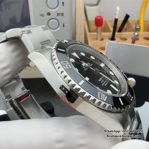 VSF VS3130 Submariner No Date 40mm 114060 Ceramic Black Dial 904L SS Bracelet - Image 5