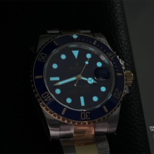 VSF VS3135 Submariner 40mm 116613LB Ceramic Blue Dial 904L YG/SS Bracelet - Image 6