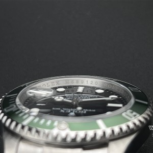 RAF A3135 Submariner 40mm 116610LV Green Bezel Black Dial Rehaut 904L SS Bracelet - Image 3