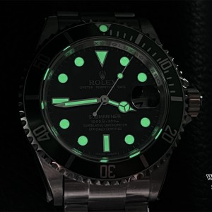 RAF A3135 Submariner 40mm 116610LV Green Bezel Black Dial Rehaut 904L SS Bracelet - Image 9
