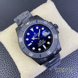 VSF VS3135 DIW Submariner 40mm  DLC Blue/Black Dial  SS Bracelet - Image 8