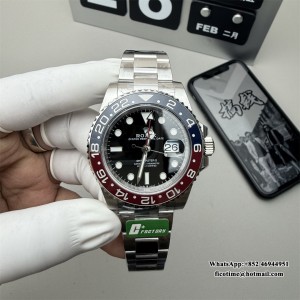 C+F DD3285 GMT-Master II  126710 BLRO Blue/Red Ceramic Bezel 904L Oyster Bracelet - Image 2