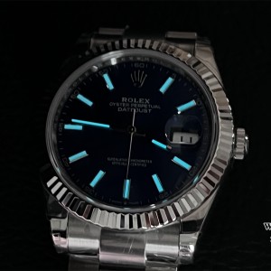 VSF VS3235 DateJust 41mm 126334 Fluted Bezel Blue Dial Oyster Bracelet - Image 5