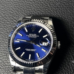VSF VS3235 DateJust 41mm 126334 Fluted Bezel Blue Dial Oyster Bracelet - Image 6