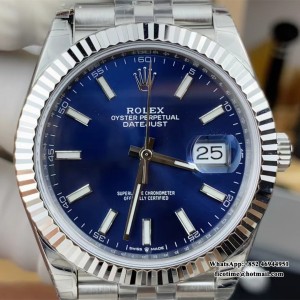VSF VS3235 DateJust 41mm 126334 Fluted Bezel Blue Dial Jubilee Bracelet - Image 4
