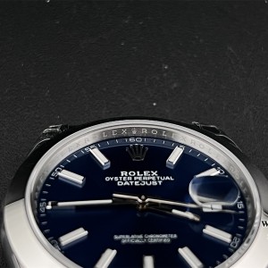 VSF VS3235 DateJust 41mm 126300 Smooth Bezel Blue Dial Oyster Bracelet - Image 6