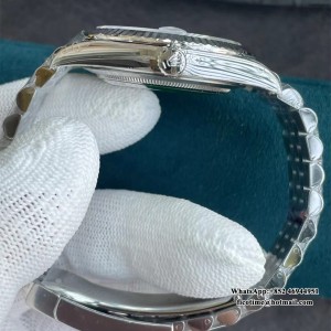 VSF VS3235 DateJust 41mm 126334 Fluted Bezel Silver Dial Jubilee Bracelet - Image 4