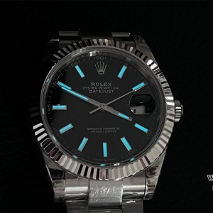 VSF VS3235 DateJust 41mm 126334 Fluted Bezel Black Dial Oyster Bracelet - Image 6