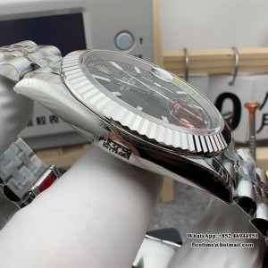 VSF VS3235 DateJust 41mm 126334 Fluted Bezel Black Dial Jubilee Bracelet - Image 6