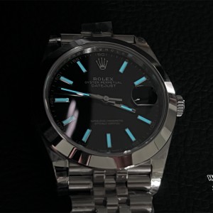 VSF VS3235 DateJust 41mm 126300 Smooth Bezel Black Dial Jubilee Bracelet - Image 6