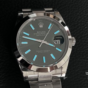 VSF VS3235 DateJust 41mm 126300 Smooth Bezel Mint Green Dial Oyster Bracelet - Image 6