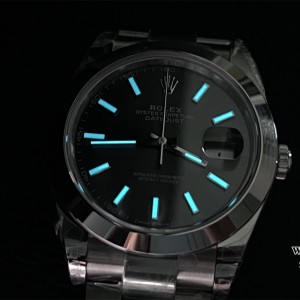 VSF VS3235 DateJust 41mm 126300 Smooth Bezel Grey Dial Oyster Bracelet - Image 6