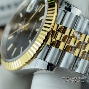 VSF VS3235 DateJust 41mm  Fluted Bezel Black Dial YG/SS Jubilee Bracelet - Image 7