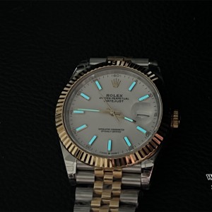 VSF VS3235 DateJust 41mm  Fluted Bezel White Dial YG/SS Jubilee Bracelet - Image 5
