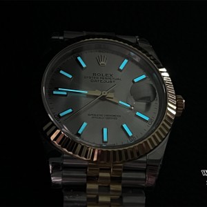 VSF VS3235 DateJust 41mm  Fluted Bezel Silver Dial RG/SS Jubilee Bracelet - Image 5