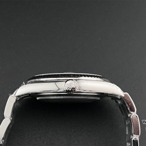 VSF VS3235 DateJust 41mm Wimbledon Fluted Bezel Grey Dial Green Roma Marker Oyster Bracelet - Image 8