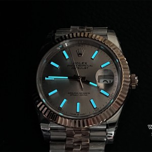 VSF VS3235 DateJust 41mm  Fluted Bezel Champagne Dial RG/SS Jubilee Bracelet - Image 6