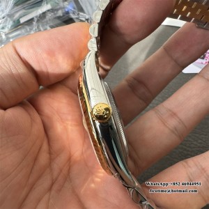 VSF VS3235 DateJust 41mm  Fluted Bezel Gold Motif Dial YG/SS Jubilee Bracelet - Image 2