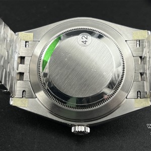 VSF VS3235 DateJust 41mm Wimbledon Smooth Bezel Grey Dial Green Roma Marker Jubilee Bracelet - Image 5