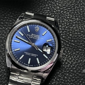 VSF VS3235 DateJust 36mm Smooth Bezel Blue Dial Oyster Bracelet - Image 7