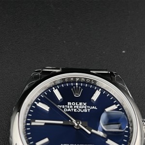 VSF VS3235 DateJust 36mm Smooth Bezel Blue Dial Oyster Bracelet - Image 8
