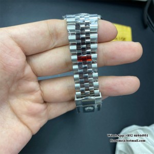 VSF VS3235 DateJust 36mm Fluted Bezel Blue Motif Dial Diamond Marker Jubilee Bracelet - Image 4