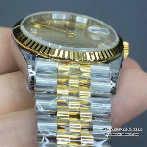 VSF VS3235 DateJust 36mm Fluted Bezel Gold Motif Dial Diamond Marker YG/SS Jubilee Bracelet - Image 3