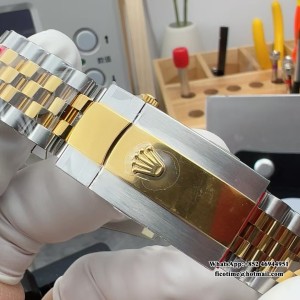 VSF VS3235 DateJust 36mm Fluted Bezel Gold Dial YG/SS Jubilee Bracelet - Image 7