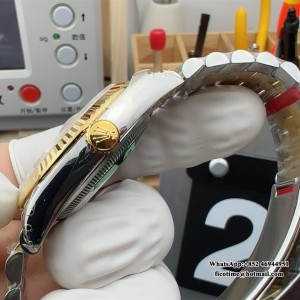 VSF VS3235 DateJust 36mm Fluted Bezel Gold Dial YG/SS Jubilee Bracelet - Image 9