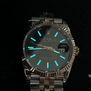 VSF VS3235 DateJust 36mm Fluted Bezel Grey Dial RG/SS Jubilee Bracelet - Image 6