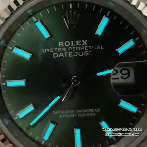 VSF VS3235 DateJust 36mm Fluted Bezel Green Dial Jubilee Bracelet - Image 6