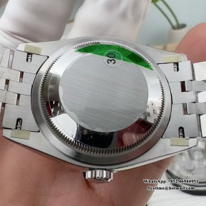 VSF VS3235 DateJust 36mm Fluted Bezel Blue Dial Diamond Marker Jubilee Bracelet - Image 5