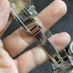 VSF VS3235 DateJust 36mm Fluted Bezel Black Dial Diamond Marker Jubilee Bracelet - Image 9