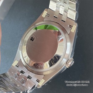 VSF VS3235 DateJust 36mm Fluted Bezel White Dial Roma Marker Jubilee Bracelet - Image 7