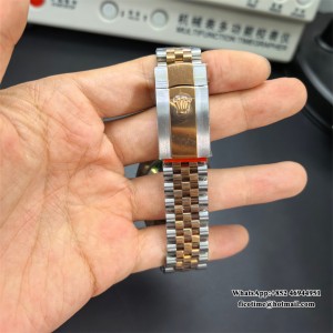 VSF VS3235 DateJust 36mm Wimbledon Fluted Bezel Grey Dial Green Roma Marker RG/SS Jubilee Bracelet - Image 8