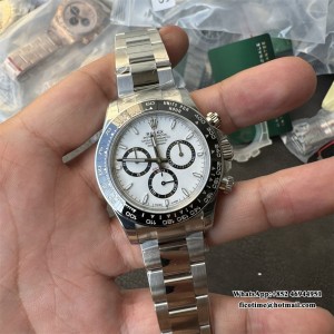 VSF 4801 Daytona  Ceramic Bezel White Dial Panda SS Bracelet - Image 2