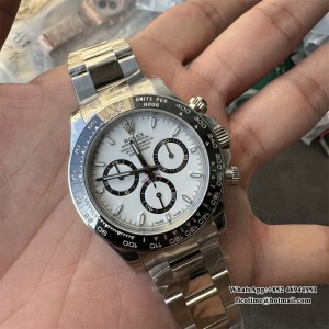 VSF 4801 Daytona  Ceramic Bezel White Dial Panda SS Bracelet - Image 4