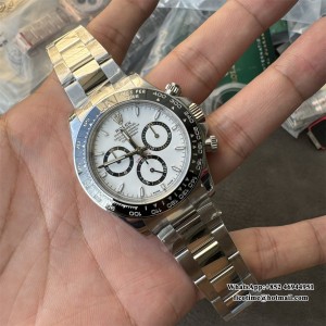 VSF 4801 Daytona  Ceramic Bezel White Dial Panda SS Bracelet - Image 7