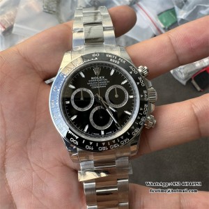 VSF 4801 Daytona  Ceramic Bezel Black Dial SS Bracelet - Image 5