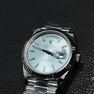 GMF A2836 Tungsten DayDate 40MM Ice Blue Dial President Bracelet - Image 6