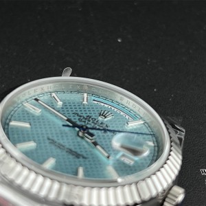 GMF A2836 Tungsten DayDate 40MM Ice Blue Dial President Bracelet - Image 7