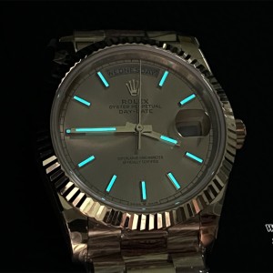GMF A2836 Tungsten DayDate 40MM YG YG Dial YG President Bracelet - Image 6
