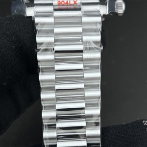 GMF A2836 Tungsten DayDate 40MM Silver Dial Diamond Marker President Bracelet - Image 8