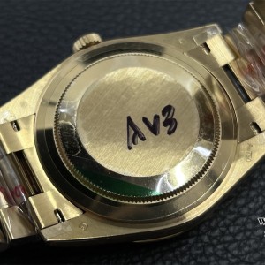 GMF A2836 Tungsten DayDate 40MM YG Silver Dial Roma Marker YG President Bracelet - Image 5