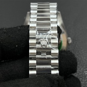 GMF A2836 Tungsten DayDate 40MM Green Dial Roma Marker President Bracelet - Image 3